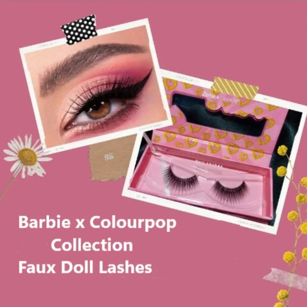 BARBIE x COLOURPOP Doll Lashes NWT – Limited Edition + Bonus Barbie Lip Gloss